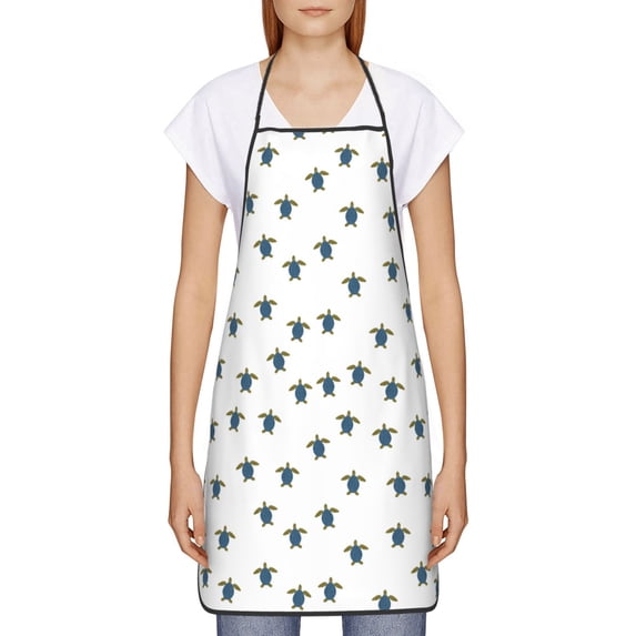Goofa Bib Apron, Unisex Aprons Adjustable Waterdrop Resistant Cooking Kitchen Apron for Chef, Turtle Pattern Apron Bulk