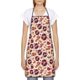 thumbnail image 1 of Goofa Bib Apron, Unisex Aprons Adjustable Waterdrop Resistant Cooking Kitchen Apron for Chef, rock music Skull record Pattern Apron Bulk, 1 of 5