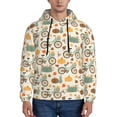 thumbnail image 1 of Goofa Bicycle And Pumpkins for Men's Hooded Sweatshirt - Lightweight Pullover Hoodie with Kangaroo Pocket, Perfect for Everyday Wear-Small, 1 of 7