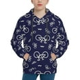 thumbnail image 1 of Goofa Bicycle1 Pattern Hooded Sweatshirt for Youth Trendy youth sweatshirt Casual Hoodie for Boys and Girls-Medium, 1 of 6