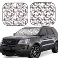 thumbnail image 1 of Goofa Bird Pattern 2 Piece Car Windshield Sun Shade Foldable | Front Windshield Shade for Sun, Heat and UV Rays | Sunshade for Car Front Window-, 1 of 7