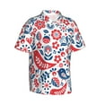 thumbnail image 1 of Goofa Birds Flowers Hawaiian Shirt for Men, Unisex Summer Beach Casual Short Sleeve Button Down Shirts,Aloha Tropical Floral print shirt-Medium, 1 of 9