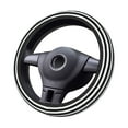 thumbnail image 1 of Goofa Black And White Stripes Pattern Elastic Stretch Steering Wheel Cover,Universal 15 inch, Microfiber Breathable Ice Silk, Anti-Slip, Odorless, Easy Carry, 1 of 8
