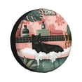 thumbnail image 1 of Goofa Black Cat Pink Bathroom Pattern Universal Tire Cover for Jeep, SUV, Truck, and Trailer – Waterproof, UV-Resistant,Easy to Install, Fits 14"-17" Tires-17 inch, 1 of 6