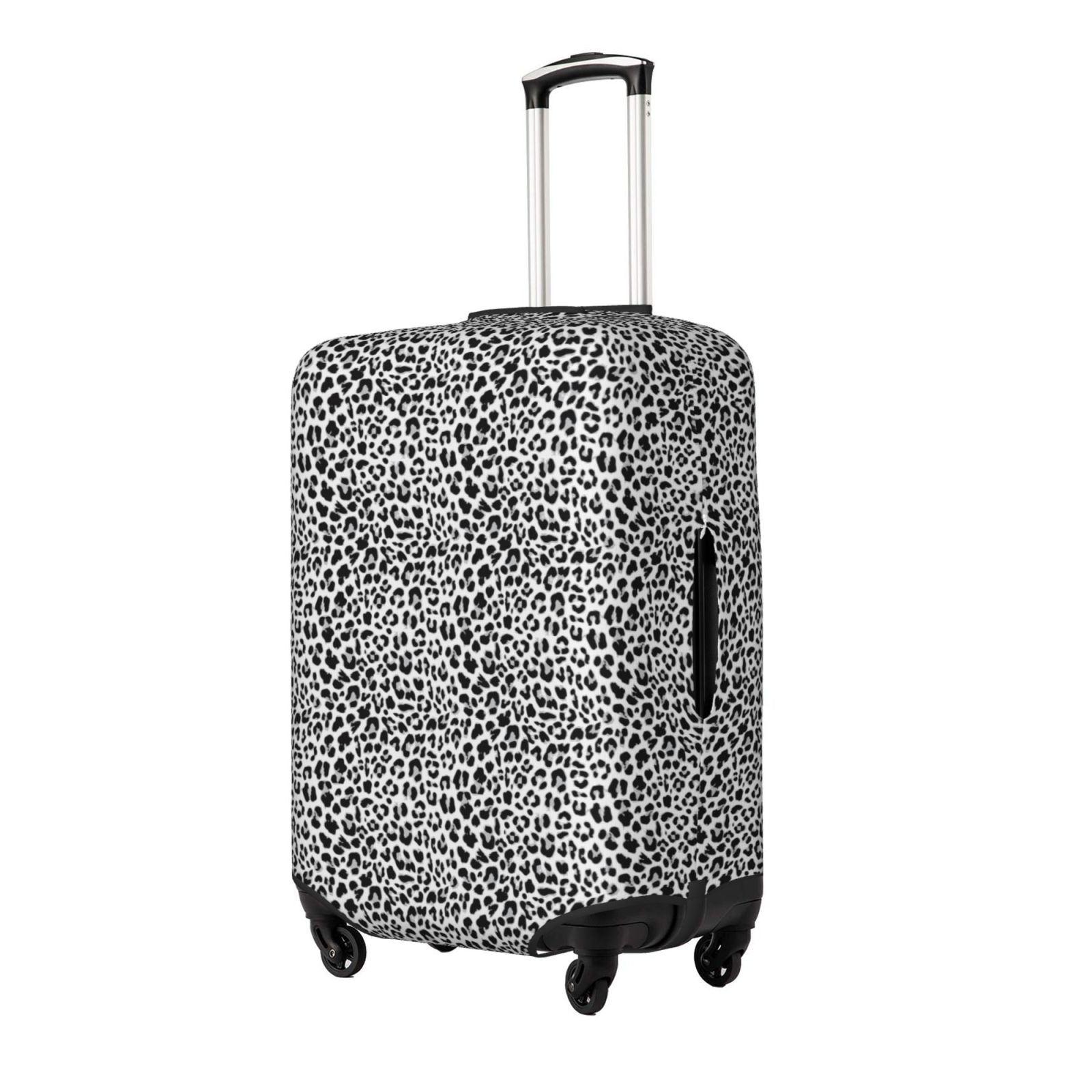 Goofa Black Leopard Pattern Luggage Covers For Suitcase,Suitcase Cover