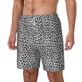 thumbnail image 1 of Goofa Black Leopard Printed Men's Swim Trunks Board Shorts Quick Dry Mens Swimming Trunks with Compression Liner,Breathable Fit Hawaii Beach Shorts-Large, 1 of 9