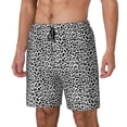 thumbnail image 1 of Goofa Black Leopard Printed Men's Swim Trunks Board Shorts Quick Dry Mens Swimming Trunks with Compression Liner,Breathable Fit Hawaii Beach Shorts-, 1 of 9