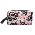 thumbnail image 1 of Goofa Black Snake Printed Toiletry Bag with Handle,Large Capacity Travel Makeup Cosmetic Bag for Women, Carry on Airport Airline Compliant Bag, 1 of 9