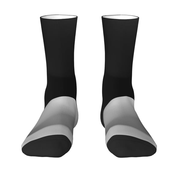 Goofa Black White Fluid Sculpture Printed Men's Crew Socks, Soft Durable Breathable Moisture-Wicking with Odor Control Cotton socks