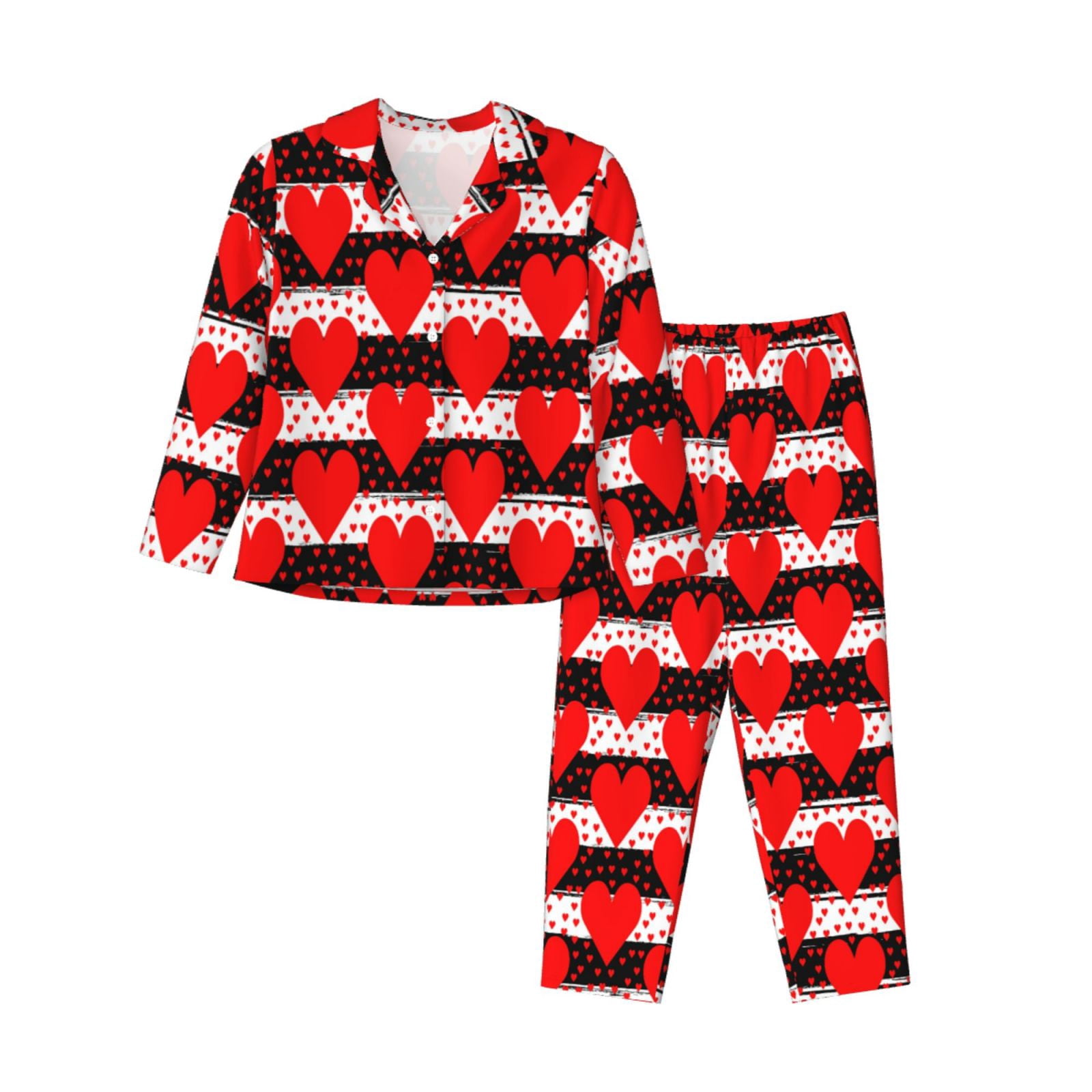 Autumn White Hollow-out Jacquard Knitted Pajamas Two-piece Set main image 1
