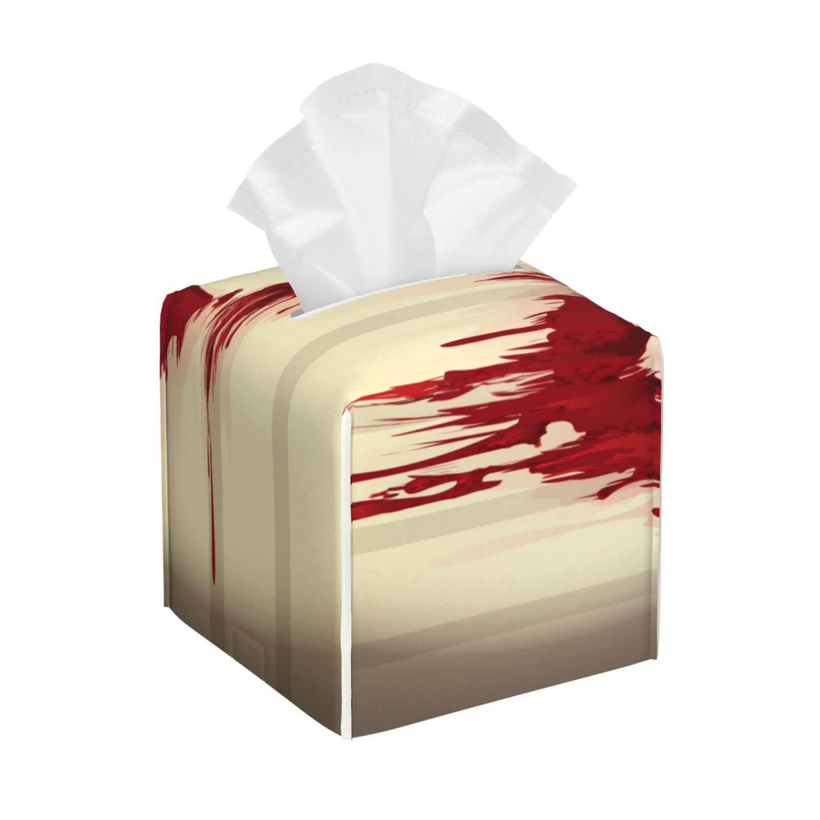 Goofa Bloody Hand1 Tissue Box Cover PVC Leather Tissue Holder Square ...