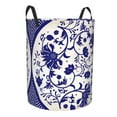 thumbnail image 1 of Goofa Blue And White Porcelain Pattern Printed Circular Hamper,Laundry Basket with Handles,Storage Baskets Foldable,Large Capacity Laundry Hamper-Small, 1 of 8