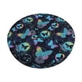 thumbnail image 1 of Goofa Blue Butterfly Printed Stool Covers Round, Waterproof Round Bar Stool Covers Anti-Slip Round Bar Stool Seat Cover with Elastic Bands Durable -12 inch, 1 of 7