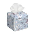 thumbnail image 1 of Goofa Blue Butterfly Tissue Box Cover PVC Leather Tissue Holder Square Facial Tissue Case Facial Paper Organizer Dispenser for Bathroom, Vanity Countertop, 1 of 8