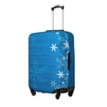thumbnail image 1 of Goofa Blue Christmas Pattern Luggage Covers For Suitcase,Suitcase Cover Protector Fit 18-32 Inch Luggage-Small, 1 of 9