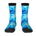 thumbnail image 1 of Goofa Blue Shell Printed Men's Crew Socks, Soft Durable Breathable Moisture-Wicking with Odor Control Cotton socks, 1 of 9