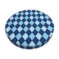 thumbnail image 1 of Goofa Blue Squares Printed Stool Covers Round, Waterproof Round Bar Stool Covers Anti-Slip Round Bar Stool Seat Cover with Elastic Bands Durable -12 inch, 1 of 7