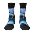 thumbnail image 1 of Goofa Blue Viper Snake 2 Printed Men's Crew Socks, Soft Durable Breathable Moisture-Wicking with Odor Control Cotton socks, 1 of 9