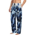 thumbnail image 1 of Goofa Blueberry Printed Soft Pajama Pants for Men, Wide Leg Comfy Casual Lounge Yoga Pants-Medium, 1 of 9