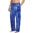 thumbnail image 1 of Goofa Blurred Star Snow Christmas Printed Soft Pajama Pants for Men, Wide Leg Comfy Casual Lounge Yoga Pants-Medium, 1 of 9