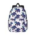 thumbnail image 1 of Goofa Boho elephant Pattern Lightweight Student Backpack for School, Water-Resistant, Adjustable Straps, Fits 15" Laptop, Multiple Pockets for Books, Accessories, 1 of 6
