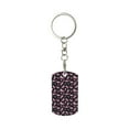 thumbnail image 1 of Goofa Breast Cancer Awareness (2) Printed Rectangular Metal Keychain Bag Charm Floral Charm for Purse Keys Metal Keyring Gift for Women Accessories, 1 of 7