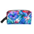 thumbnail image 1 of Goofa Bright Flowers Printed Toiletry Bag with Handle,Large Capacity Travel Makeup Cosmetic Bag for Women, Carry on Airport Airline Compliant Bag, 1 of 9