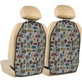 thumbnail image 1 of Goofa Bright Insects Pattern Car Back Seat Protector for Kids (2 Pack) ,Anti-kick Storage Mat for Car Seats,Shields from Footprints, 1 of 6