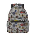 thumbnail image 1 of Goofa Bright Insects Pattern Comfortable Student Backpack - Ergonomic Design, Durable, Water-Resistant, Multi-Compartment,Travel, and Outdoor Activities, 1 of 5