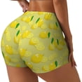 thumbnail image 1 of Goofa Bright Lemons Printed Workout Shorts Women Seamless Scrunch Butt Lifting High Waisted Gym Booty Shorts Elastic Workout Shorts-Medium, 1 of 8