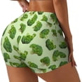 thumbnail image 1 of Goofa Broccoli 3 Printed Workout Shorts Women Seamless Scrunch Butt Lifting High Waisted Gym Booty Shorts Elastic Workout Shorts-Medium, 1 of 8