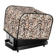 thumbnail image 1 of Goofa Brown Sloth Print Toaster Cover 4 Slice, Four Slice Bread Machine Cover Quilted Toaster Covers Bread Maker Cover Kitchen Appliance Cover, 1 of 7