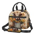 thumbnail image 1 of Goofa Bucket Flower Cow Pattern Lunch Bag ,Insulated Lunch Box, Small Leakproof Cooler Food Lunch Containers Reusable High Capacity Lunch Tote Bags, 1 of 8