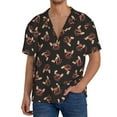 thumbnail image 1 of Goofa Bulldog with Sunglasses Printed Men's Casual Short-sleeved Shirt,Lightweight Breathable Button-down,Summer Casual men's top,Versatile Fashion shirt-XX-Large, 1 of 7