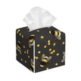 thumbnail image 1 of Goofa Bumblebee Tissue Box Cover PVC Leather Tissue Holder Square Facial Tissue Case Facial Paper Organizer Dispenser for Bathroom, Vanity Countertop, 1 of 8