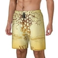 thumbnail image 1 of Goofa Bunch of Grapes Printed Men's Swim Trunks Board Shorts Quick Dry Mens Swimming Trunks with Compression Liner,Breathable Fit Hawaii Beach Shorts-XX-Large, 1 of 9