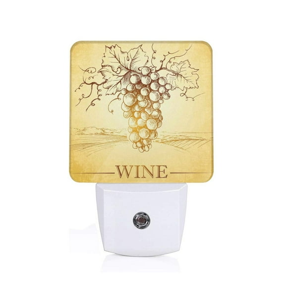Goofa Bunch of Grapes Night Light, Plug-in, Dusk to Dawn Sensor, Warm White, Ambient Lighting, Ideal Kids Adults Nightlight-US