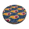 thumbnail image 1 of Goofa Burning Rugby Balls Printed Stool Covers Round, Waterproof Round Bar Stool Covers Anti-Slip Round Bar Stool Seat Cover with Elastic Bands Durable -12 inch, 1 of 7