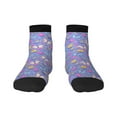 thumbnail image 1 of Goofa Butterflies And Flowers Pattern Non Slip Socks with Grips for Elderly, Crew Socks Yoga Hospital Socks Cushioned Sole Gripper Socks for Men Women, 1 of 5