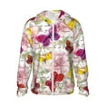 thumbnail image 1 of Goofa Butterflies and Vintage Printed Women's UPF 50+ Sun Protection Hoodie Jacket Lightweight Long Sleeve Sun Shirt for Women with Pocket Hiking Outdoor-Small, 1 of 9