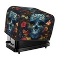 thumbnail image 1 of Goofa Butterfly Flower Skull A Print Toaster Cover 2 Slice, Two Slice Bread Machine Cover Quilted Toaster Covers Bread Maker Cover Kitchen Appliance Cover, 1 of 7