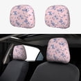 thumbnail image 1 of Goofa Butterfly Pattern 2 PCS Car Headrest Cover, Headrest Protector,Universal Interior Car Accessories, 1 of 6