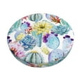thumbnail image 1 of Goofa Cactus1 Printed Stool Covers Round, Waterproof Round Bar Stool Covers Anti-Slip Round Bar Stool Seat Cover with Elastic Bands Durable -14 inch, 1 of 7