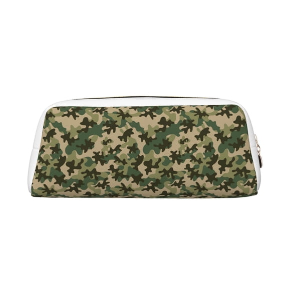 Goofa Camouflag Pattern Leather Pencil Case, Pencil Pouch, Pencil Bag, Pen Case, Pen Pouch, Pen Bag, Pencil Pouches, Pencil Bags,College Pencil Case