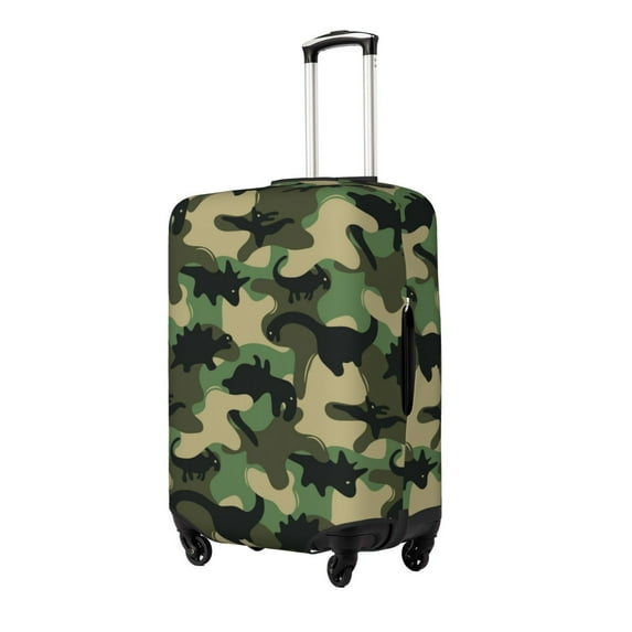 Goofa Camouflage Dinosaur Pattern Luggage Covers For Suitcase,Suitcase Cover Protector Fit 18-32 Inch Luggage-X-Large