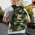 thumbnail image 1 of Goofa Camouflage Dinosaur Print Casual Backpack for Women Men,Waterproof High School Bookbag,Lightweight Travel Daypack,Classic College Backpack,Laptob Backpack, 1 of 6