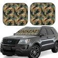 thumbnail image 1 of Goofa Camouflage Rabbit Pattern 2 Piece Car Windshield Sun Shade Foldable | Front Windshield Shade for Sun, Heat and UV Rays | Sunshade for Car Front Window-, 1 of 7