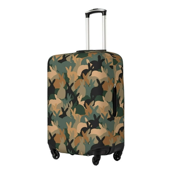 Goofa Camouflage Rabbit Pattern Luggage Covers For Suitcase,Suitcase Cover Protector Fit 18-32 Inch Luggage-Medium