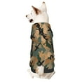 thumbnail image 1 of Goofa Camouflage Rabbit Pattern Small Dog Sweater Hoodies Pet Grey Hooded Soft Fleece Sweatshirts with Pocket Fall Winter Puppy Cat Sweaters Warm Clothes-Large, 1 of 8