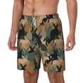 thumbnail image 1 of Goofa Camouflage Rabbit Printed Men's Swim Trunks Board Shorts Quick Dry Mens Swimming Trunks with Compression Liner,Breathable Fit Hawaii Beach Shorts-3X-Large, 1 of 9